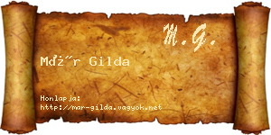 Már Gilda névjegykártya